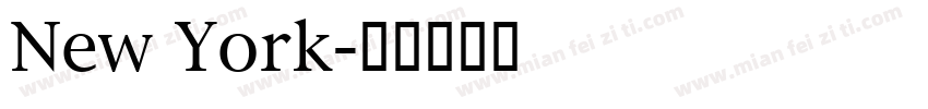New York字体转换